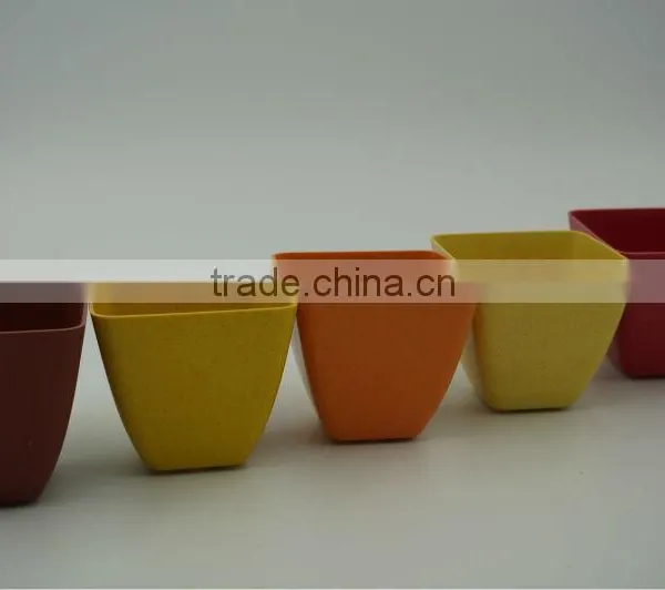 2016 Hot Sale Eco Bamboo Fiber Mini Flower Pot photo-3
