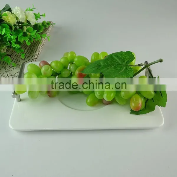 Stock White Glazed Rectangular Porcelain Fruit Plate Wholesale photo-2