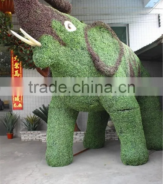Artificial Design Nature Simulation Grass Plant Elephant Statue Animal Sculpture