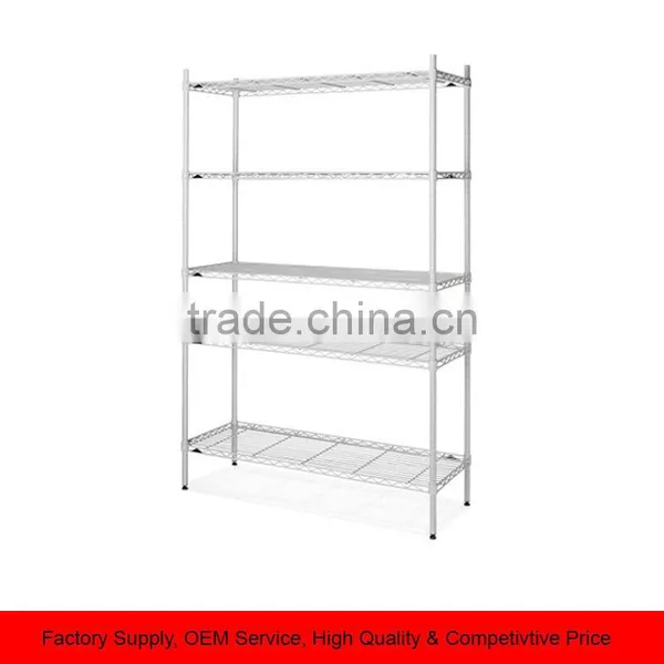 Multi Function Steel Storage Rack 5-Tier Metal Display Rack