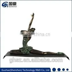 Rhythmic Gymnastics Floor Exercise Bronze Statue Abstract Lady Body Art photo-2