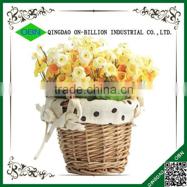Cute Wedding Artificial Mini Gift Flower Basket photo-3