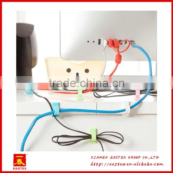 Multi-purpose Small Hook Table Fixed Clip Desk Wire Holder photo-4