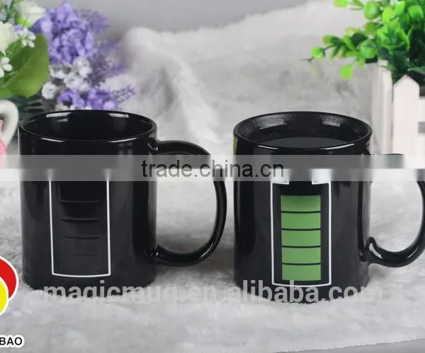 Customized Logo Hot Color Changing Ceramic Mug photo-5