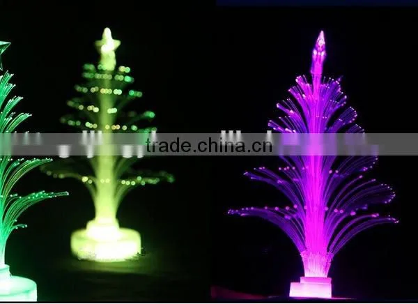 Craft Artificial LED 7colors Changing Fiber Optic Christmas Tree Decoration photo-4