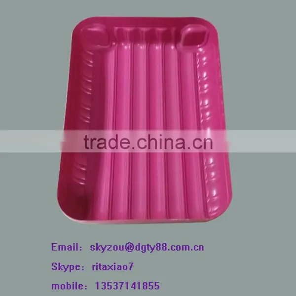 Thermo Abs Vacuum Forming Plastic Luggage Shell With Color Printed photo-5