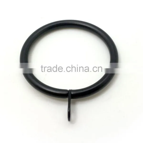 Home DYI Products Curtain Rod Ring Fixed Eyelet ID43mm/OD52mm Black Colour photo-2