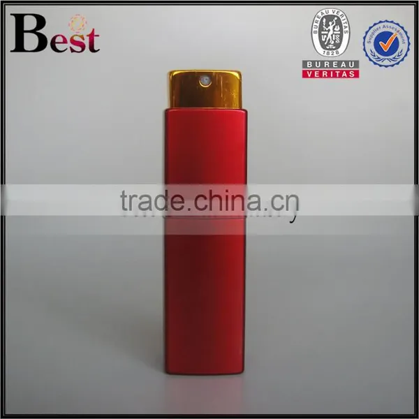 10ml 20ml 35ml Cosmetic Atomizer Perfume Spray Bottle Red Color Perfume Spray Bottle Square Glass Spray Perfume Bottle 20ml photo-2
