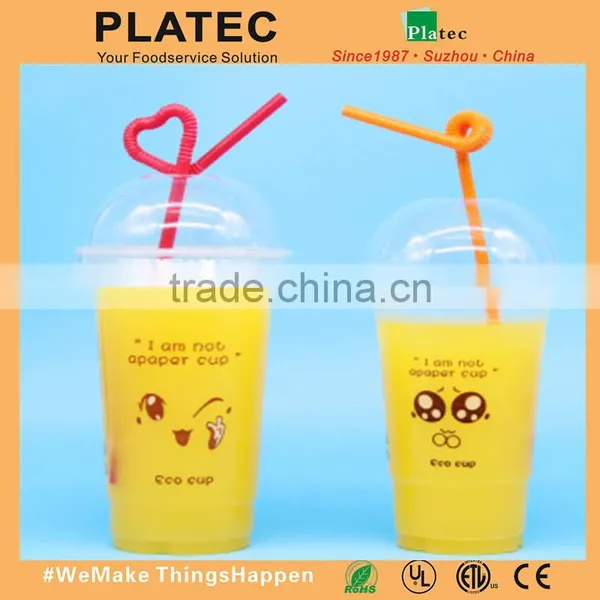Hot Sale Disposable Plastic Cup,Juice Cup,Drinking Cup With Lid photo-3