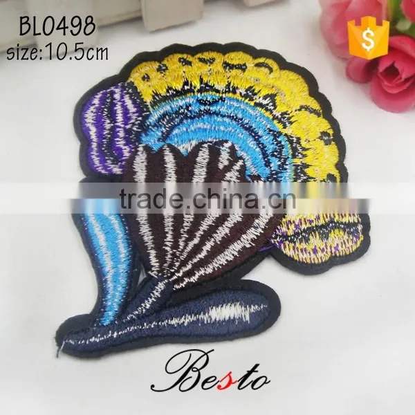 China Wholesale Tshirt Fabric Applique Embroidery Designs for Clothes photo-3