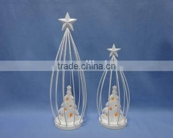 Owl Decorations Porcelain With Iron XMAS Decorations photo-5