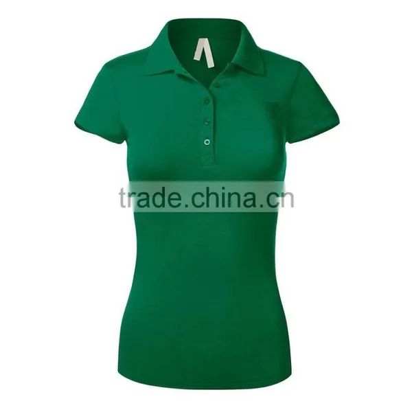 Good Quality Work Wear Design Sport Gym Clothes Heather Grey Gray Women Short Sleeve Cotton Polo Shirt Design With Combination photo-6