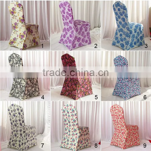 20PCS Small Order:13Pattern 280GSM Scuba Printed Lycra Chair Cover For Free Shipping photo-5
