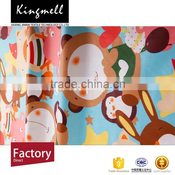 Colorful Cartoon OEM Custom Digital Printed Cotton Knitted Fabric photo-2