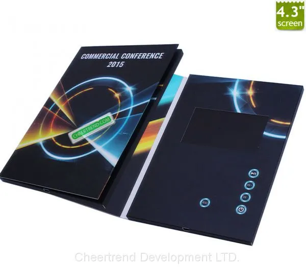 Most Thinnest A4 Brochure 4.3 Inch TFT Lcd Video Greeting Card, Lcd Video Cards, Video Brochure photo-2