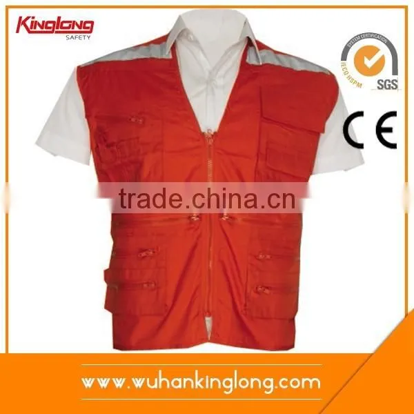 Cheap Blue Safety Reflective Jogging Vest Running Vest photo-6