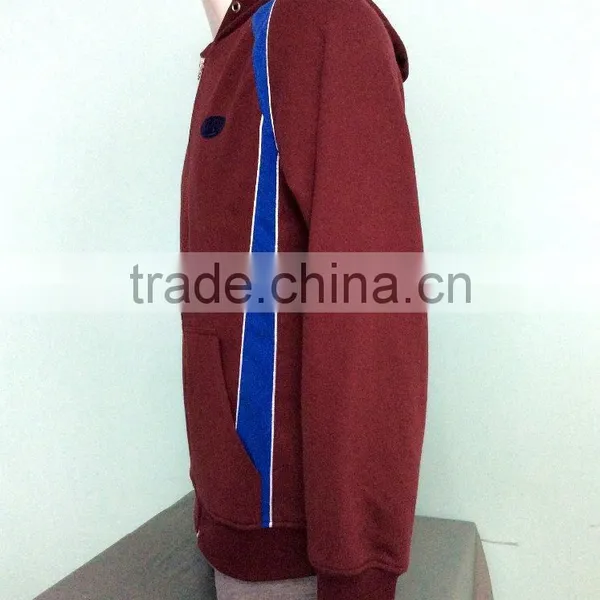 2016 New Fashion Designs Top Quality Hoodies Men Athletic Matching Color Long Sleeve Full Zip Jackets photo-3