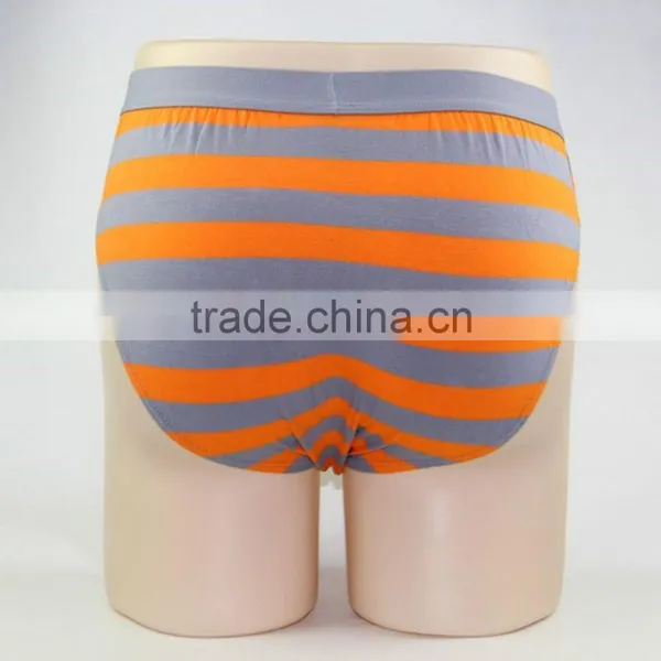 Teen Boy Underwear Striped Pants Yellow and Gray Underwear photo-4