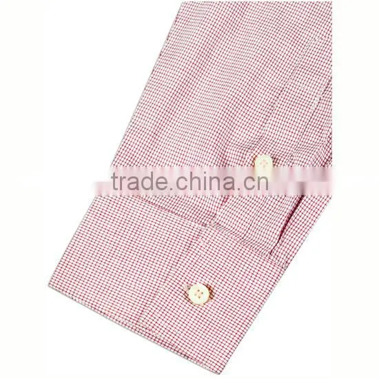 Slim Fit Hit Color Classic Grid Oxford Men Long Sleeve Casual Shirt photo-5