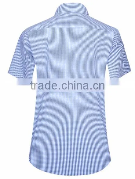 2017 Spring Lastest Plaid Short Sleeve Shirt photo-4