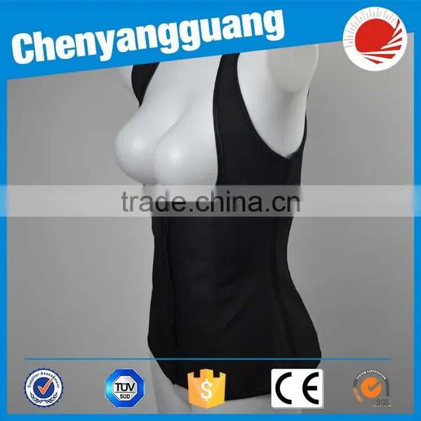 CYG-black Over Bust Trainer Lady Waist Cincher With Strap photo-4