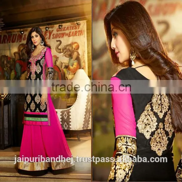 New Style Bollywood Fashion Traditional Gherdaar Anarkali Suit