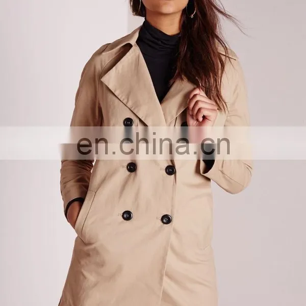 High Quality Fashion Women Korean Trench Coat Wholesale photo-5