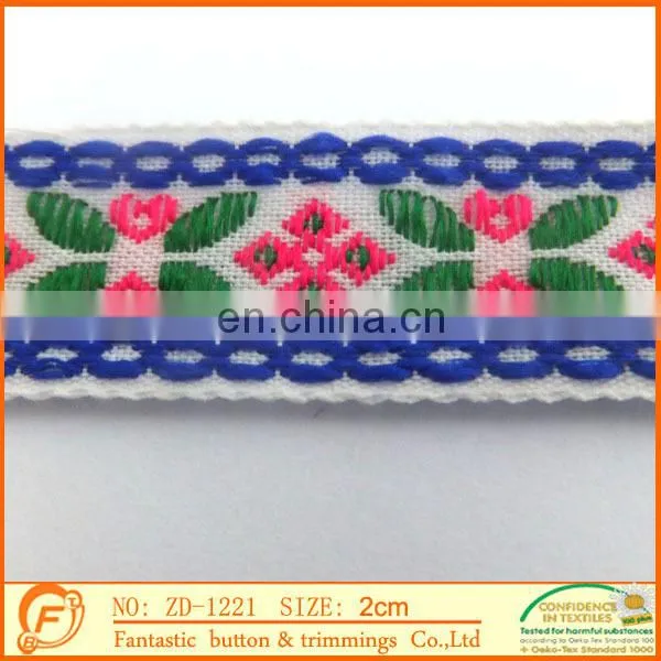 2cm of Width Nice Embroidered Fashion Braid for Clothes photo-2