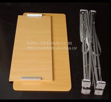 Rortable Aluminum Pop Up Booth Folding Wooden Steel Board Promotion Counter Table Design For Advertising Display photo-5