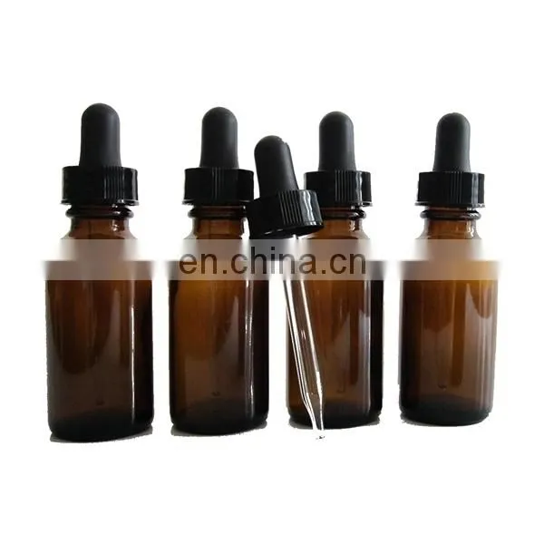 1oz Amber Glass Bottles for Essential Oils With Glass Eye Dropper photo-2