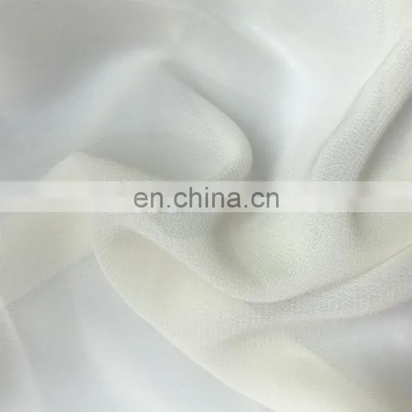 Factory Price 75D Plain Woven 18T Twist Chiffon Fabric for Summer Dress photo-2