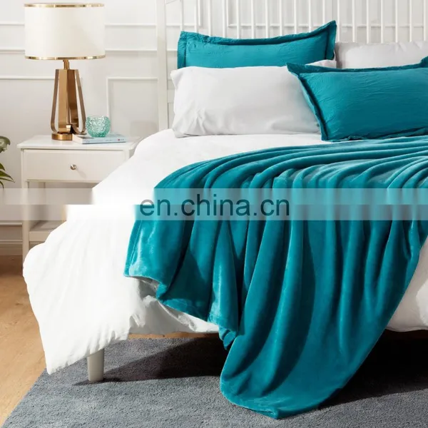 Better Structural Strength Design Not Wrinkle Double Sided Flannel Fleece Blanket photo-5