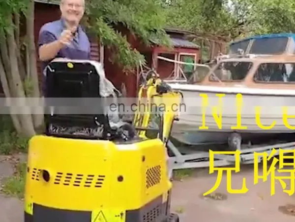 china remote control excavator wheel mini excavator