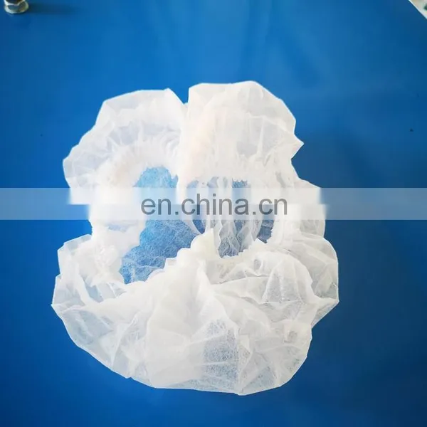 PPSB (Spunbonded Polypropylene) and PE (poly Ethylene) Disposable Hair Cover/shower Hat Making Machine photo-3