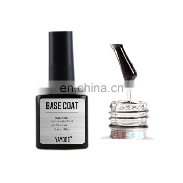 YAYOGE 10ml Non Cleansing Top Base Coat Matte Top Bonder UV LED Primer Nail Extension Tools photo-5