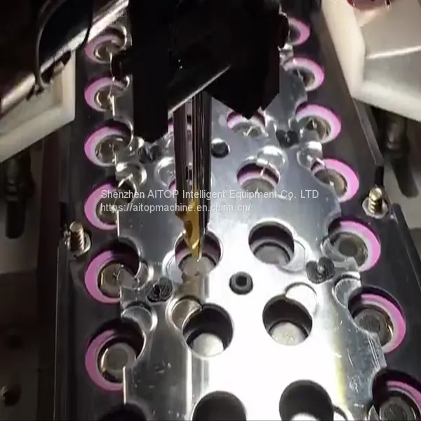 Tesla Electric Car 21700 Lithium Ion Battery Assembling Automatic Wire Bonding Machine for Electrical Vehicles Battery Pack photo-4