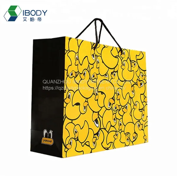 Wholesale Custom Brand Craft Kraft Shopping Packaging Gift Paper Bag With Logo Print photo-2