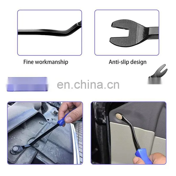 5Pcs Auto Door Clip Panel Trim Removal Tool Kits for Car Dash Radio Audio Installer Pry Tool Set photo-4