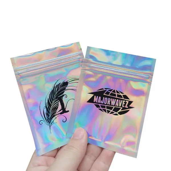 Hot Stamp Print Resealable Laminated Multiple Layer Plastic Aluminum Foil Packaging Bags photo-2
