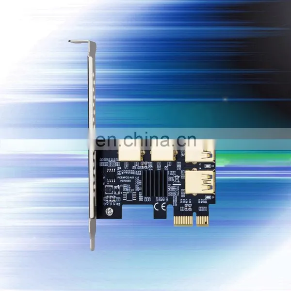 High Quality Pci-e To 4 Ports Usb3.0 Adapter 1 Turn 4 X Usb 3.0 Converter Card photo-3