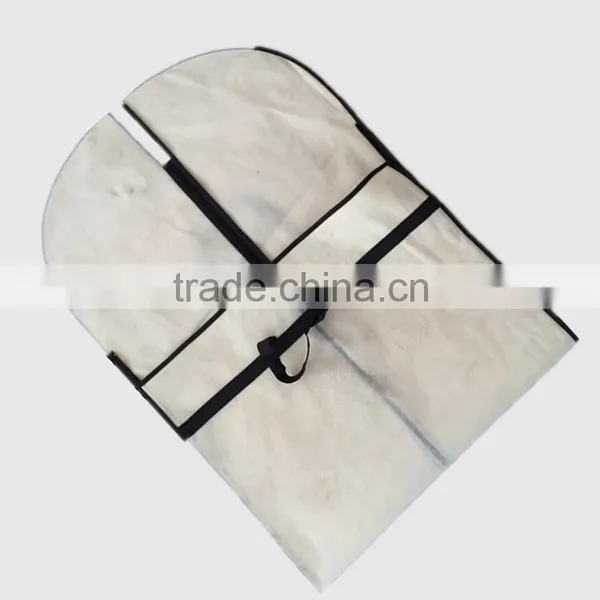 Recently Light Breathable Suit Custom Foldable Buckled Non Woven Garment Bag photo-3