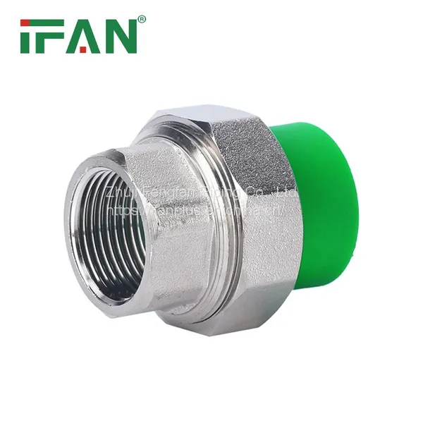 IFAN Manufacturer Plastic PPR Pipe Insert Brass Plumbing Water Tube Union Fittings photo-4