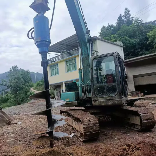 Hydraulic Power Excavator Core Drilling Attachment Alloy Drill Bit Rotary Excavation Drill Machine photo-2