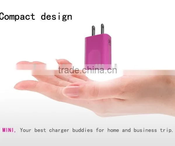 Single Usb to Wall Charger Home AC Charger US Adapter for Samsung Iphone photo-3