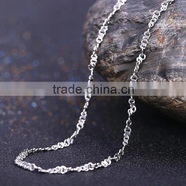 Good Selling Fashion Jewelry Rhodium Plated Cheap Short Chain Necklace photo-2