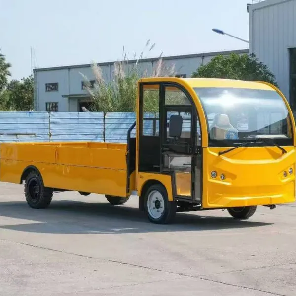 Electric Flatbed Small Truck With a Load Capacity of 2 Tons. Electric Truck for Workshops, Docks, and Airports. photo-5