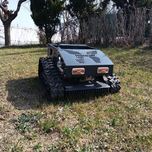 CE EPA 16Hp 9Hp 7Hp Strong Power Rubber Track Remote Control Pond Weed Cutter Remote Control Mowers photo-3