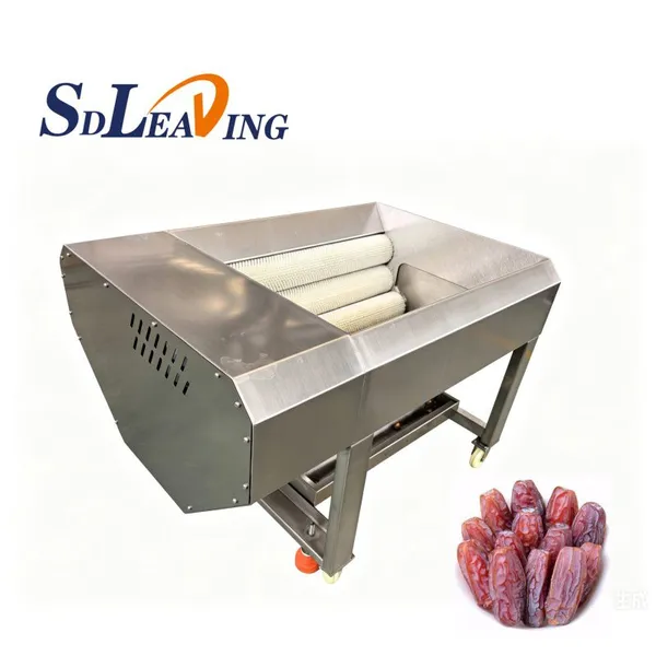 High Precision Medjool Palm Dates Brush Polishing Cleaning Machine Automatic Dry Dates Polishing Machine With Brush Roller Type photo-1
