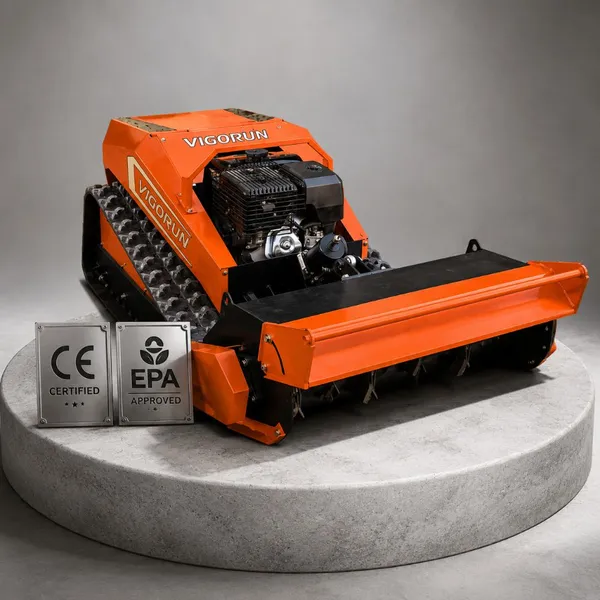 Agricultural Radio Controlled Lawn Mower Remote Flail Mulcher For Farm Mountain Grass Trimming