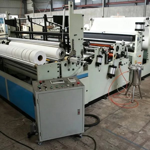 Bathroom Big Toilet Tissue Making Machine Cost,Automatic Maxi Rolls Toilet Paper Cutting and Rewinding Machine photo-4